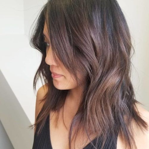 Choppy Hair With Layers And Side Swept Bangs (Photo 2 of 15)