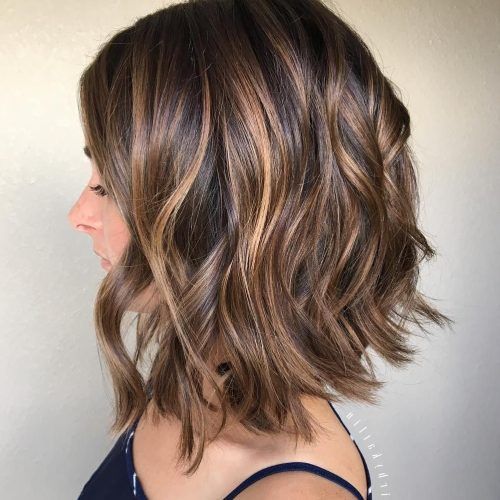 Soft Brown And Caramel Wavy Bob Hairstyles (Photo 3 of 20)