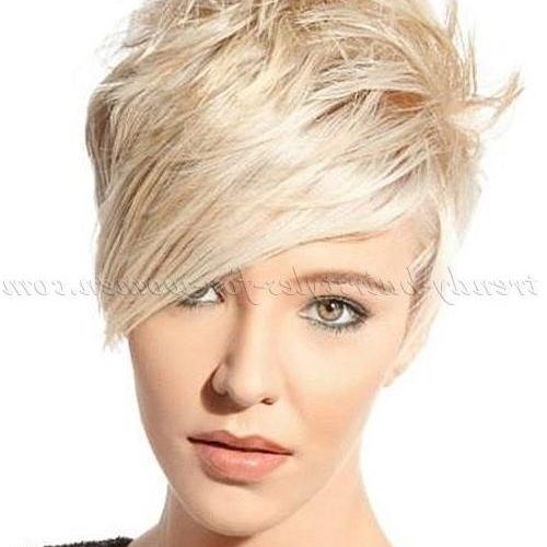 Short Haircuts With Long Fringe (Photo 6 of 20)