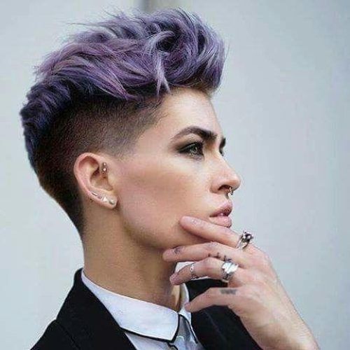 Short Hairstyles One Side Shaved (Photo 16 of 20)