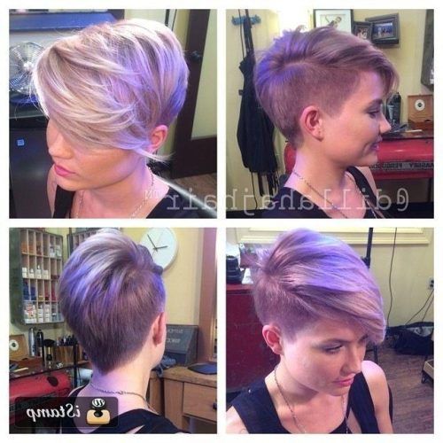 Short Hairstyles Shaved Side (Photo 13 of 20)