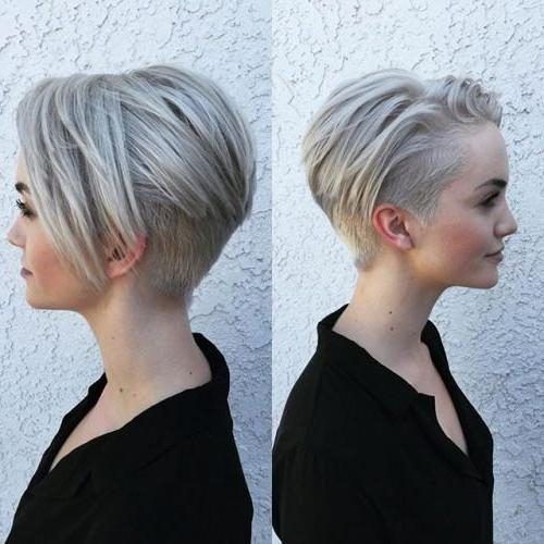 Short Hairstyles With Shaved Sides (Photo 9 of 20)
