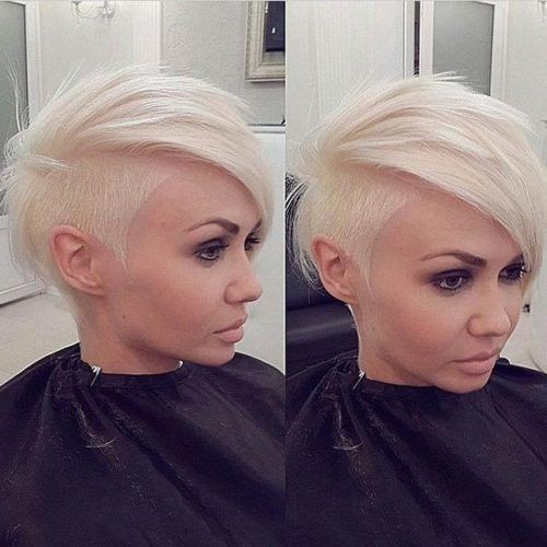 Short Hairstyles With Both Sides Shaved (Photo 13 of 20)