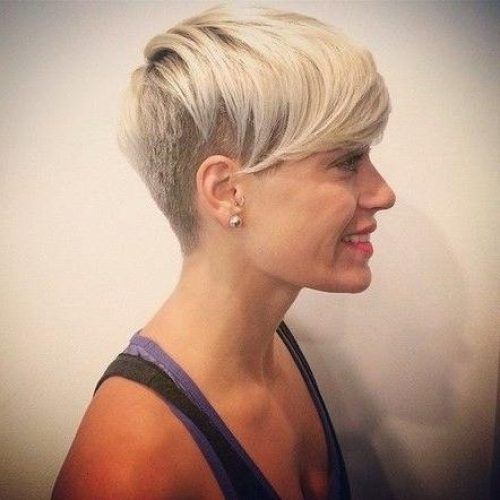 Short Hairstyles With Both Sides Shaved (Photo 18 of 20)