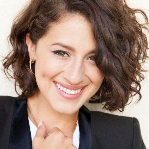 Short Haircuts For Round Faces With Curly Hair (Photo 9 of 20)
