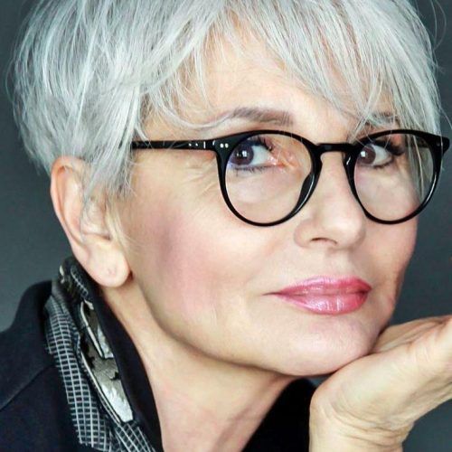 Short Hairstyles For Grey Haired Woman (Photo 15 of 20)