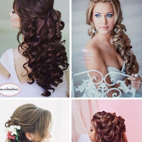 Large Curl Updos For Brides (Photo 3 of 20)