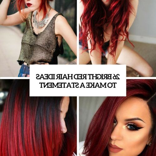 Bright Red Bob Hairstyles (Photo 16 of 20)