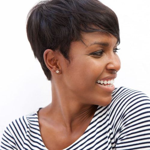 Dark And Sultry Pixie Haircuts (Photo 17 of 20)