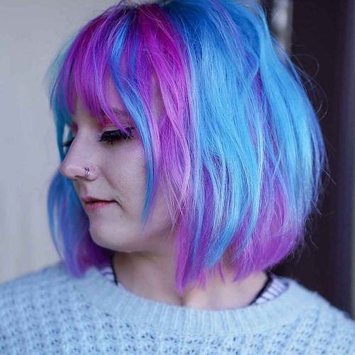 Edgy Lavender Short Hairstyles With Aqua Tones (Photo 11 of 20)