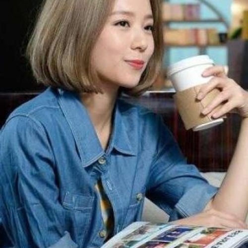Cute Short White Hairstyles For Korean Girls (Photo 15 of 15)
