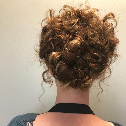 Curly Messy Updo Wedding Hairstyles For Fine Hair (Photo 11 of 20)