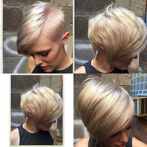 Side-Parted Blonde Balayage Pixie Hairstyles (Photo 5 of 20)