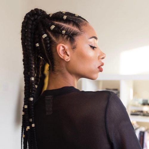 Two Quick Braids And Ponytail (Photo 10 of 15)