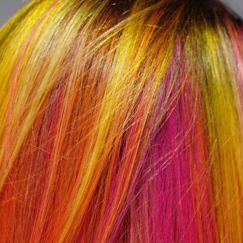 Red And Yellow Highlights In Braid Hairstyles (Photo 18 of 20)