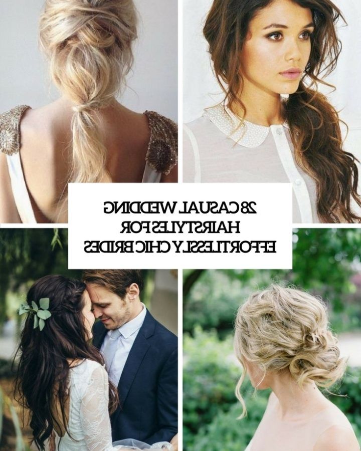 15 Best Collection of Casual Wedding Hairstyles