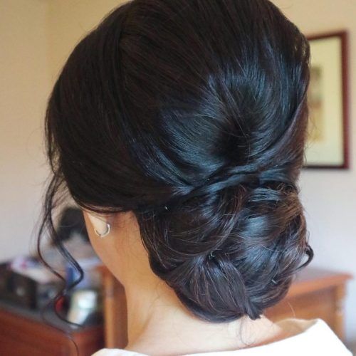 Bouffant And Chignon Bridal Updos For Long Hair (Photo 9 of 20)