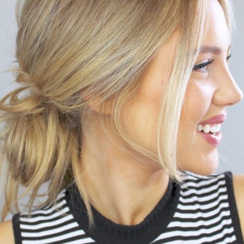 Low Bun Updo Hairstyles (Photo 14 of 15)
