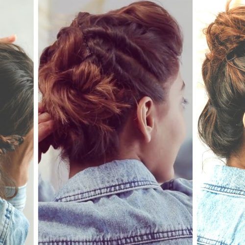 Super Easy Updos For Short Hair (Photo 13 of 15)