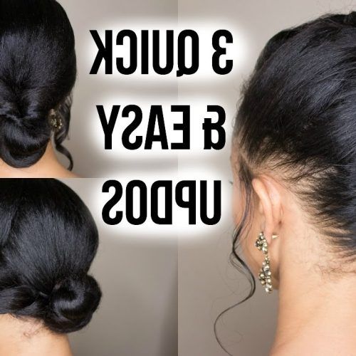 Quick And Easy Updo Hairstyles For Black Hair (Photo 13 of 15)