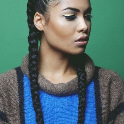 French Braid Hairstyles For Black Hair (Photo 7 of 15)