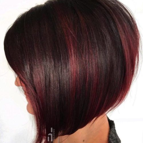 Pageboy Maroon Red Pixie Haircuts (Photo 13 of 20)