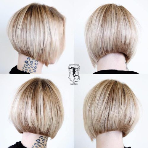 Brown And Blonde Graduated Bob Hairstyles (Photo 5 of 20)