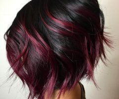 20 Best Stacked Black Bobhairstyles  with Cherry Balayage