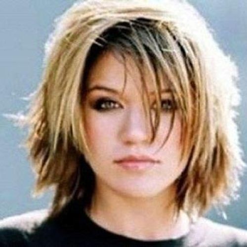 Short Hairstyles With Bangs And Layers For Round Faces (Photo 12 of 20)