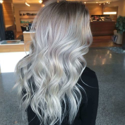 Glamorous Silver Blonde Waves Hairstyles (Photo 15 of 20)