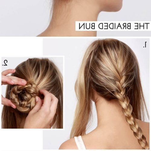 Triple Under Braid Hairstyles With A Bun (Photo 15 of 20)