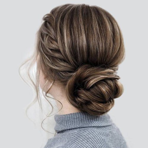 Knotted Side Bun Updo (Photo 15 of 15)