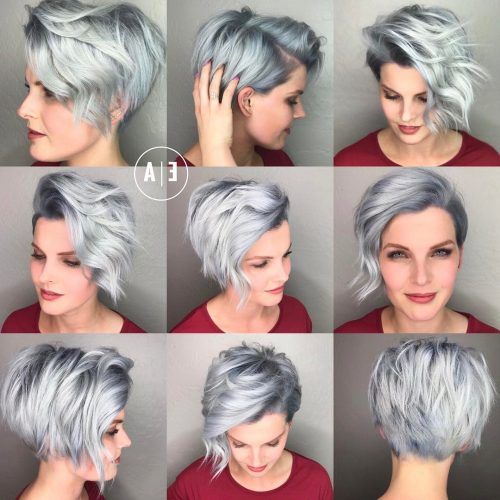 Cropped Gray Pixie Hairstyles With Swoopy Bangs (Photo 20 of 20)