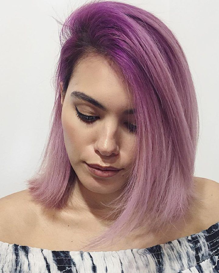 20 Collection of Lavender Haircuts with Side Part