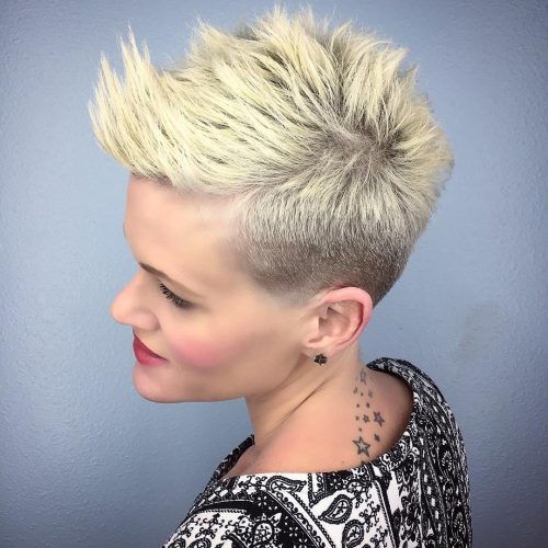 Messy Spiky Pixie Haircuts With Asymmetrical Bangs (Photo 12 of 20)