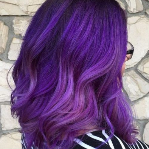 Ravishing Smoky Purple Ombre Hairstyles (Photo 4 of 20)