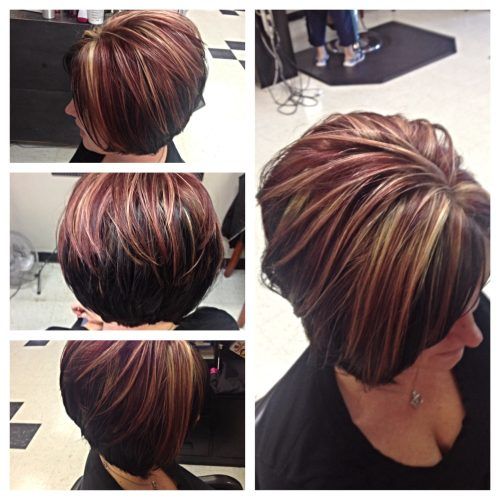 Brown And Blonde Graduated Bob Hairstyles (Photo 9 of 20)