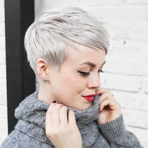 Long Tapered Pixie Haircuts With Side Bangs (Photo 7 of 15)