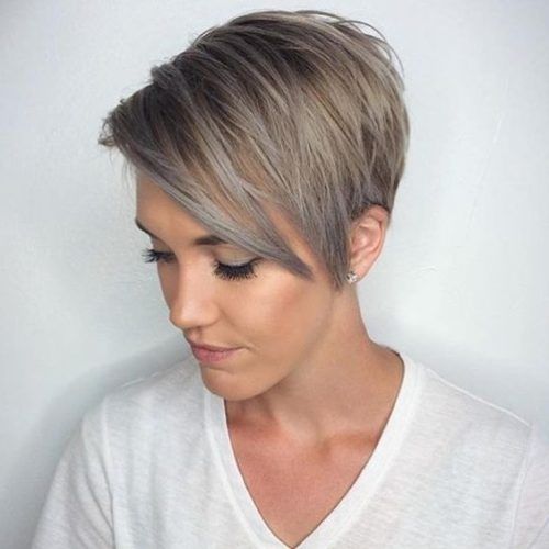 Long Tapered Pixie Haircuts With Side Bangs (Photo 13 of 15)