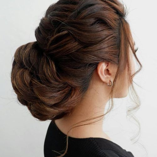Side Updo For Long Thick Hair (Photo 14 of 15)