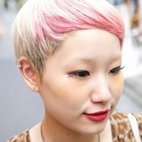 Razor Cut Pink Pixie Hairstyles With Edgy Undercut (Photo 6 of 20)