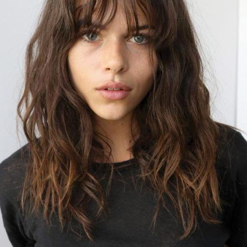 Cute Bangs And Messy Texture Hairstyles (Photo 1 of 20)
