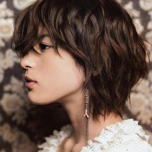 Short Curly Shag Hairstyles For Korean Girls (Photo 5 of 15)
