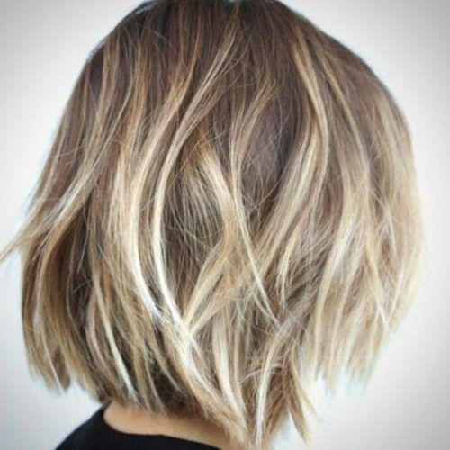 Ash Blonde Balayage For Short Stacked Bob Hairstyles (Photo 12 of 20)