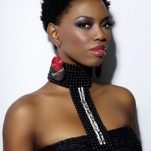 Short Haircuts For Black Women With Round Faces (Photo 9 of 15)
