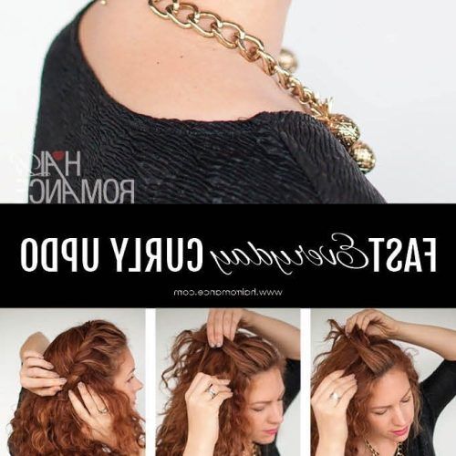 Easy Updos For Long Curly Hair (Photo 6 of 15)