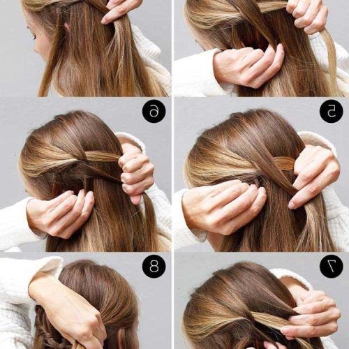 Easy Half Updo Hairstyles (Photo 3 of 15)