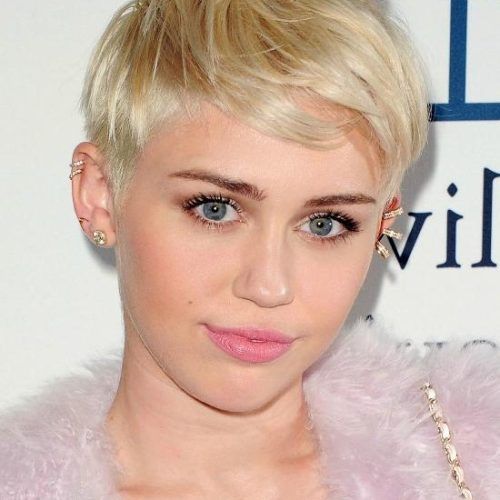 Miley Cyrus Pixie Haircuts (Photo 10 of 20)