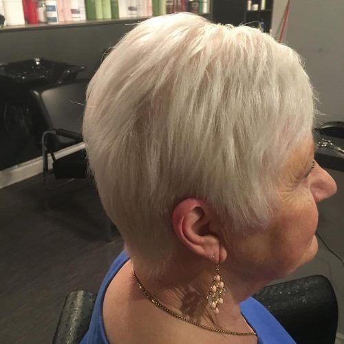 Pure Blonde Shorter Hairstyles For Older Women (Photo 6 of 20)