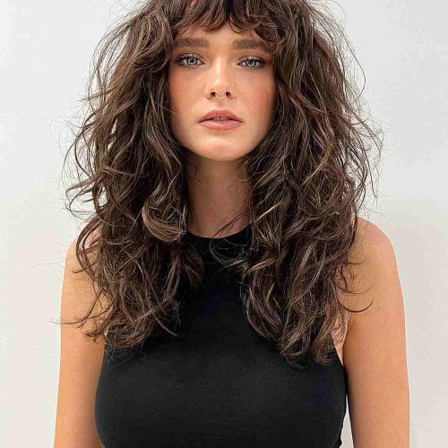 Slightly Curly Hair With Bangs (Photo 6 of 15)